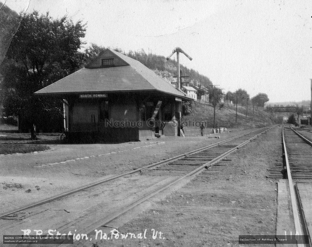 Postcard: Railroad Station, North Pownal, Vermont